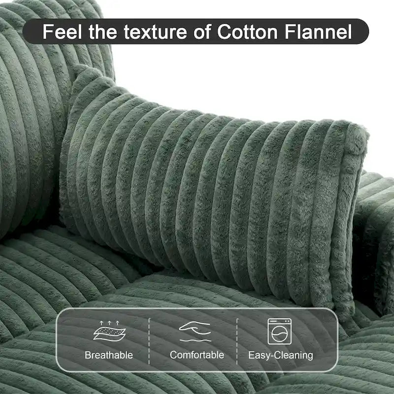 Modular Sectional Fabric Sofa for Living Room & Bedroom
