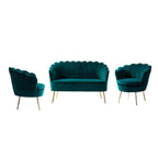 Xabier 52 in. 3 Piece Living Room Set by HULALA HOME