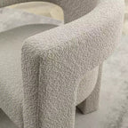 Set of 2 28 Wide Boucle Upholstered Square Armchair - Kinwell