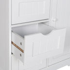 VEIKOUS Bathroom Floor Storage Cabinet with 4 Drawers