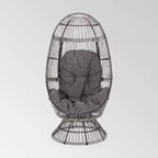 Pintan Wicker Swivel Egg Chair - Christopher Knight Home