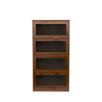 Contemporary Glass Doors Office Storage Cabinet