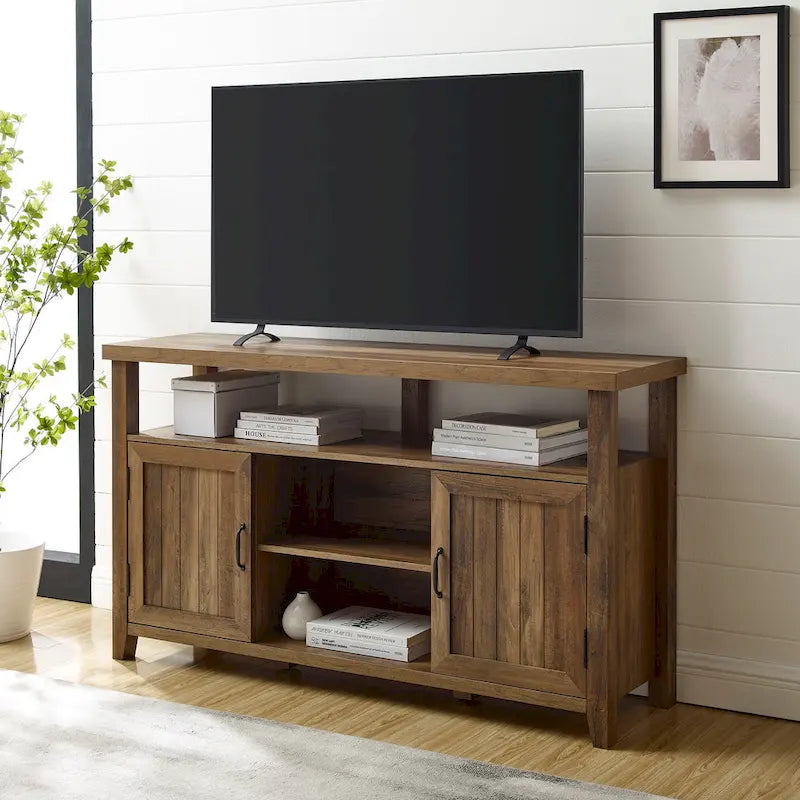 Middlebrook 58-inch Groove Door Highboy TV Stand
