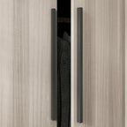 Modern Freestanding Solid Wood Wardrobe Closet With Storage Shelves