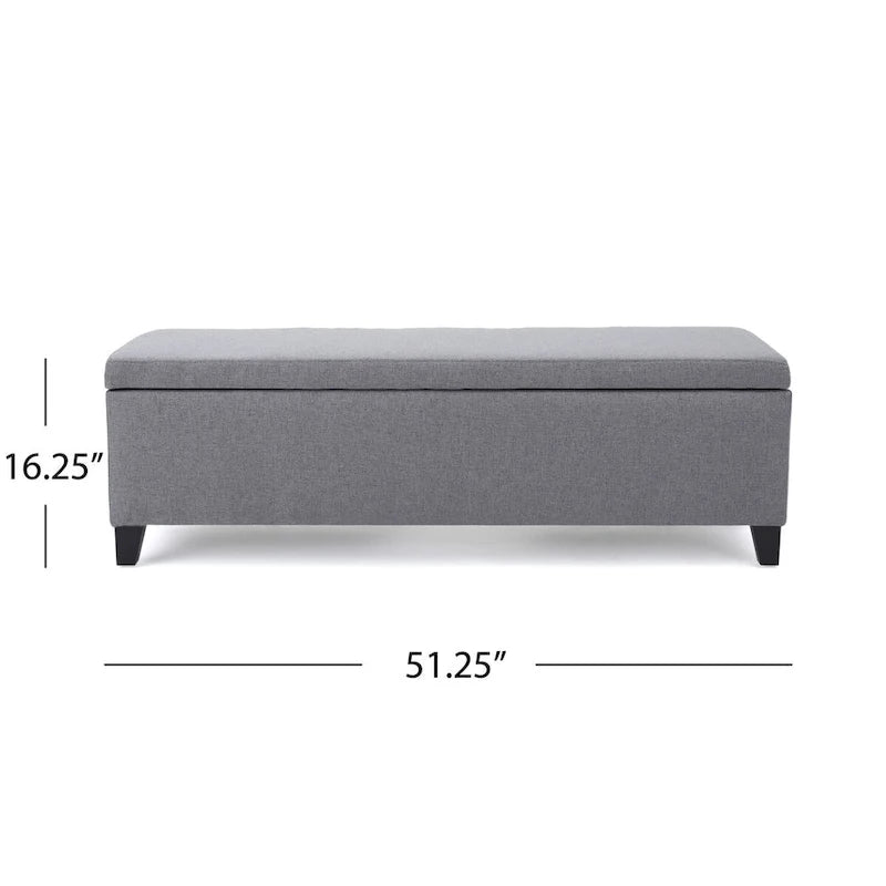Modern Upholstered Storage Bench for Living Room Entryway