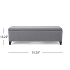 Modern Upholstered Storage Bench for Living Room Entryway