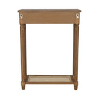 Lenora 1-drawer Solid Wood Console Accent Table with Cane Shelf by East at Main