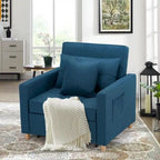 Adjustable Sleeper Chair Bed, 3-in-1 Convertible, Multiple Colors, Fits 1 Person
