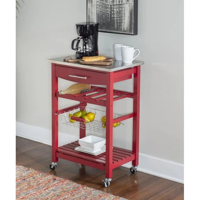 Jake Compact Mobile Rolling Kitchen Cart
