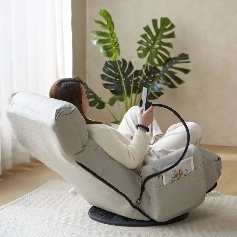 Reclining Ergonomic Swiveling Floor Game Chair