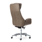 Glitzhome 48-inch Mid-century Adjustable Swivel Faux Leather Office Chair