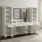 Crosley Tara 3Pc Sideboard And Bookcase Set - 15x97x67.63