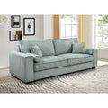 Roomfitters Large Sofa Bed with Storage, Modern 3 Seater Couch Furniture, Upholstered Back Sofa for Small Spaces