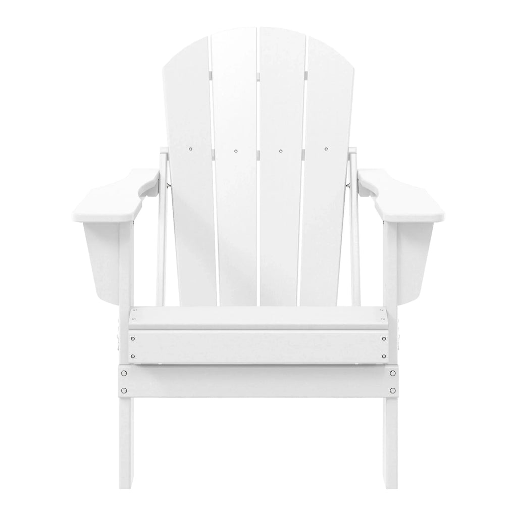 Polytrends Laguna Fade Resistant All Weather Outdoor Patio Folding Adirondack Chair