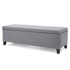 Modern Upholstered Storage Bench for Living Room Entryway