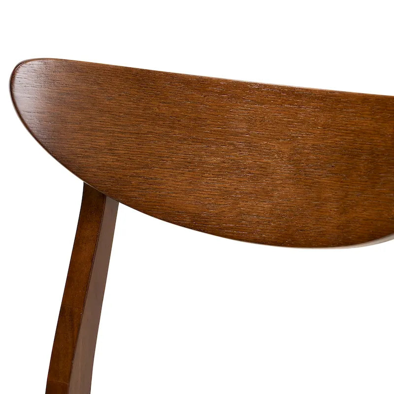Parlin Mid-Century Modern Transitional 4-Piece Dining Chair Set