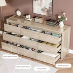 9 Drawer Dresser for Bedroom, Wide Modern Wooden Chest of Drawers with Large Storage, Wood Dresser Organizer for Living Room, Hallway, Entryway