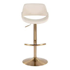 LumiSource Set of 2 Fabrico Adjustable Barstools PU
