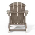 Polytrends Laguna Fade Resistant All Weather Outdoor Patio Folding Adirondack Chair