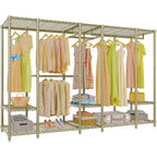 Extra Large Portable Closet Rack Heavy Duty Clothes Rack Max Load 1300 lbs