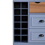 Whisen 71 Tall Freestanding Kitchen Pantry, Large Dining Storage Cabinet Cupboard Sideboards With 4 Foldable Doors, Shelves, Wine Racks