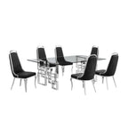 Best Quality Furniture Big Glass Table Dining Sets