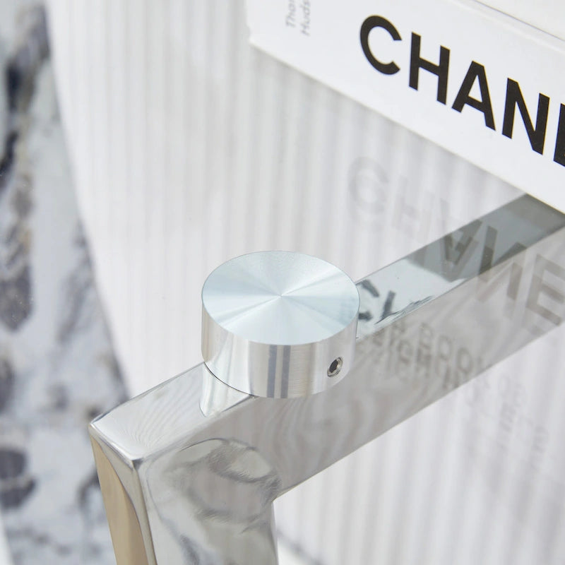 Modern and simple rectangular glass console table