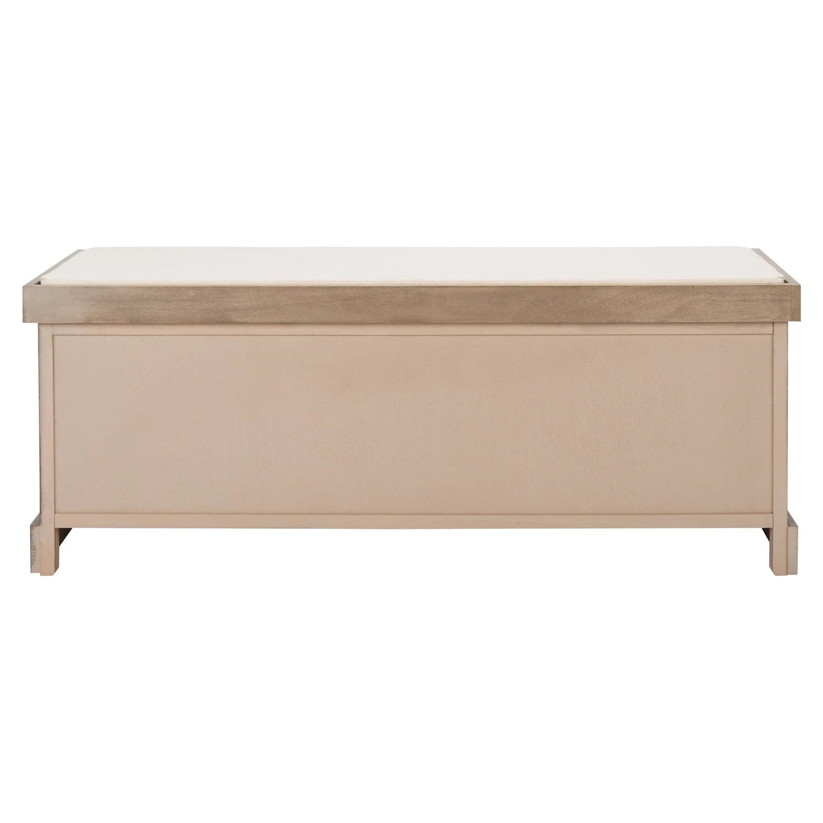 SAFAVIEH Fiorello 3-Drawer with Cushion Storage Bench - 47.3 W x 15 L x 19 H - 47Wx15Dx19H