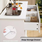 8-Drawer Storage Cabinet, Chest of Drawers with Deep Drawers, Large Wide-Top Closet for Living Room, Hallway, Childrens Room