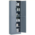 HOMCOM 67 Freestanding Kitchen Pantry, 4-Door Storage Cabinet Organizer with Adjustable Shelves and Doors