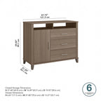 Somerset Tall TV Stand with Storage by Bush Furniture