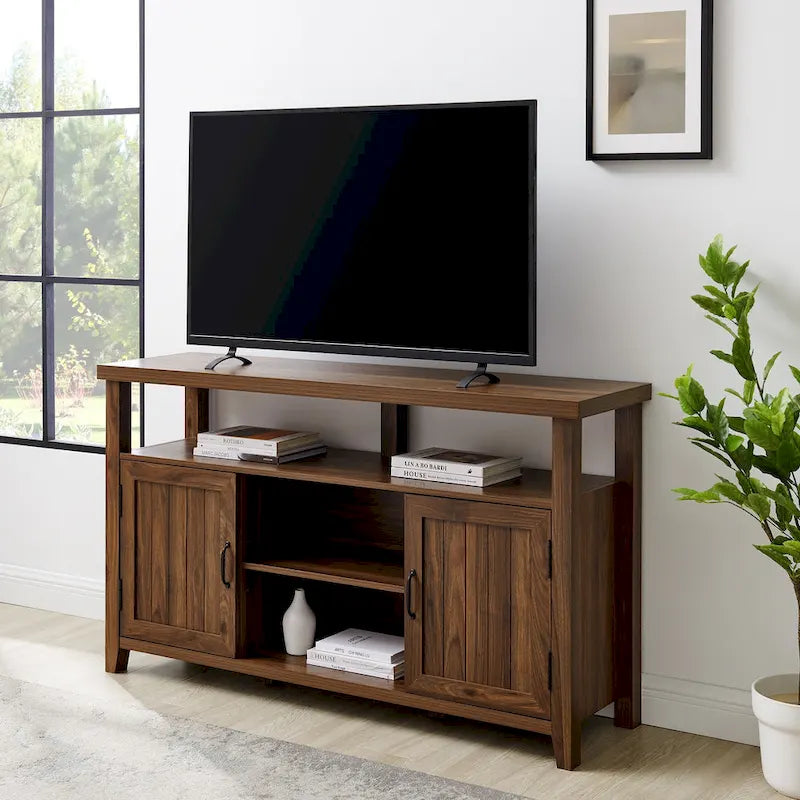 Middlebrook 58-inch Groove Door Highboy TV Stand