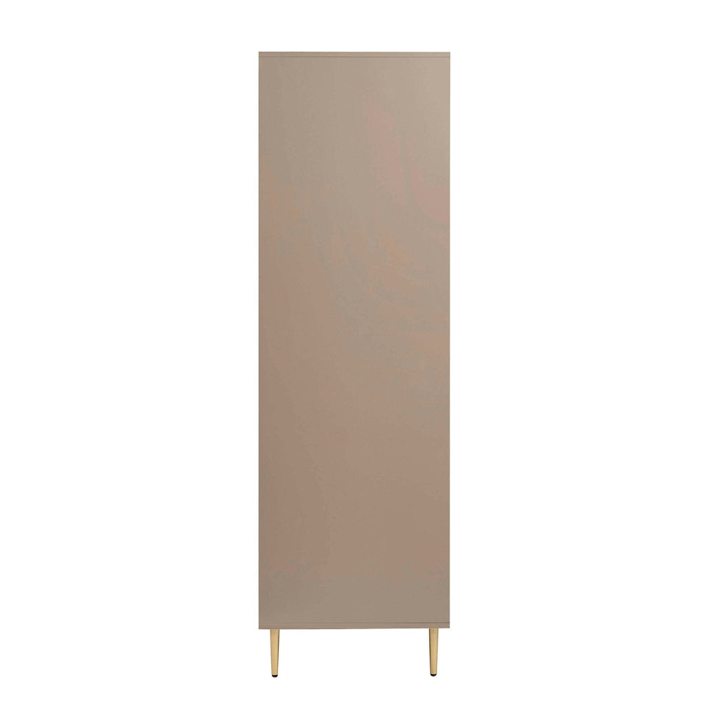 3 Door Wardrobe with Drawers - Taupe