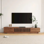 Modern Retractable & Extendable TV Stand with 4 Drawers, Up to 103 Inches - 78.54D x 15.74W x 13.78H
