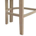 Christopher Knight Home Peyton Rubberwood Upholstered Bar Stool with Curved Open Back (Set of 2)