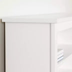 Twin Vito Kids Bookcase Headboard Pure White - South Shore: Modern Twin Headboard with Shelves, Particle Board
