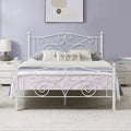 Javlergo Victoria Metal Platform Bed Frame with Headboard and Footboard