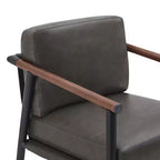Spruce&Spring Modern Counter Stools with Arm & Metal Frame Set of 2