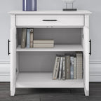 Key West Secretary Desk with Storage Cabinet by Bush Furniture