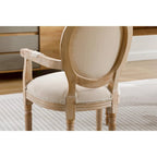 Upholstered Fabric Dining Armchair Set of 2