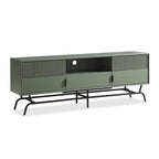 DH BASIC Modern 60-inch 3-Drawer Media Cabinet TV Stand with Cable Hole by Denhour