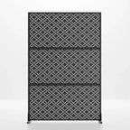 MAYEERTY Galvanized Steel Privacy Screen Outdoor and Indoor Divider Freestanding Decorative Screen for Balcony Garden 1pcs