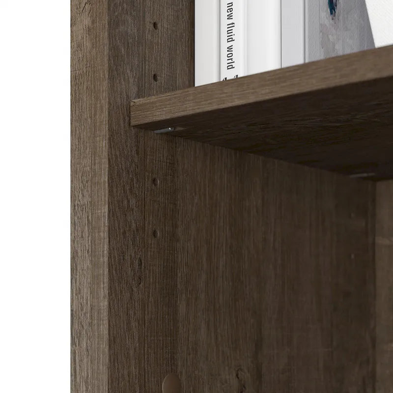 Salinas Tall 5-shelf Bookcase (Set of 2) by Bush Furniture
