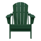 Polytrends Laguna Fade Resistant All Weather Outdoor Patio Folding Adirondack Chair