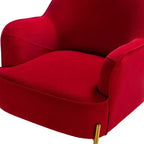 Odo Velvet Accent Comfy Living Room Arm Chair Upholstered Padded Seat Set of 2 | Karat Home