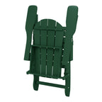 Polytrends Laguna Fade Resistant All Weather Outdoor Patio Folding Adirondack Chair