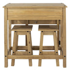 Solid Pine Drop Leaf Table 3-piece Dining Set