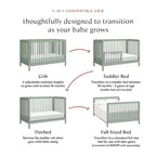 Babyletto Swell 4-in-1 Convertible Crib with Toddler Bed Conversion Kit