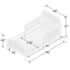 Little Seeds Monarch Hill Ivy Metal Toddler Bed