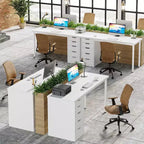 Lantine Computer Desk with 5 Drawers, 47 inches Modern Simple Home Office Desk Study Writing Table for Small Spaces